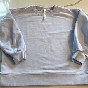 Lululemon🍋Perfectly Oversized Crew- pastel blue-6